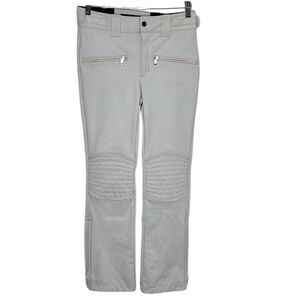 OOSC White Ski Snow High Waisted Pants Women Size S BLEMISH